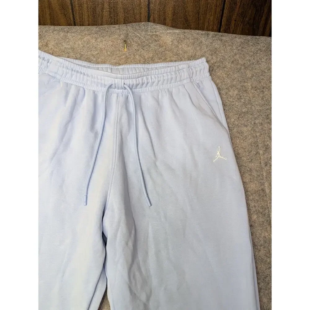 Jordan Sweatpants Men XXL Light Blue Standard Fit Fleece Pants Joggers Comfort